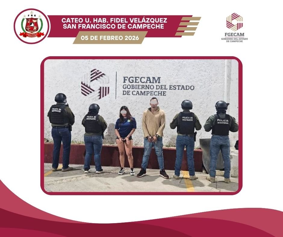 REALIZA FGECAM CATEO POR NARCOMENUDEO EN FIDEL VELÁZQUEZ