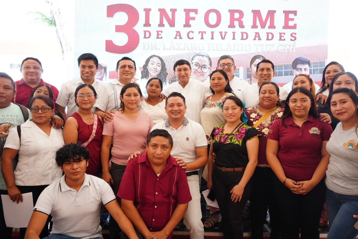 RINDE LÁZARO TUZ CHI, TERCER INFORME DE ACTIVIDADES AL FRENTE DE LA UICAM