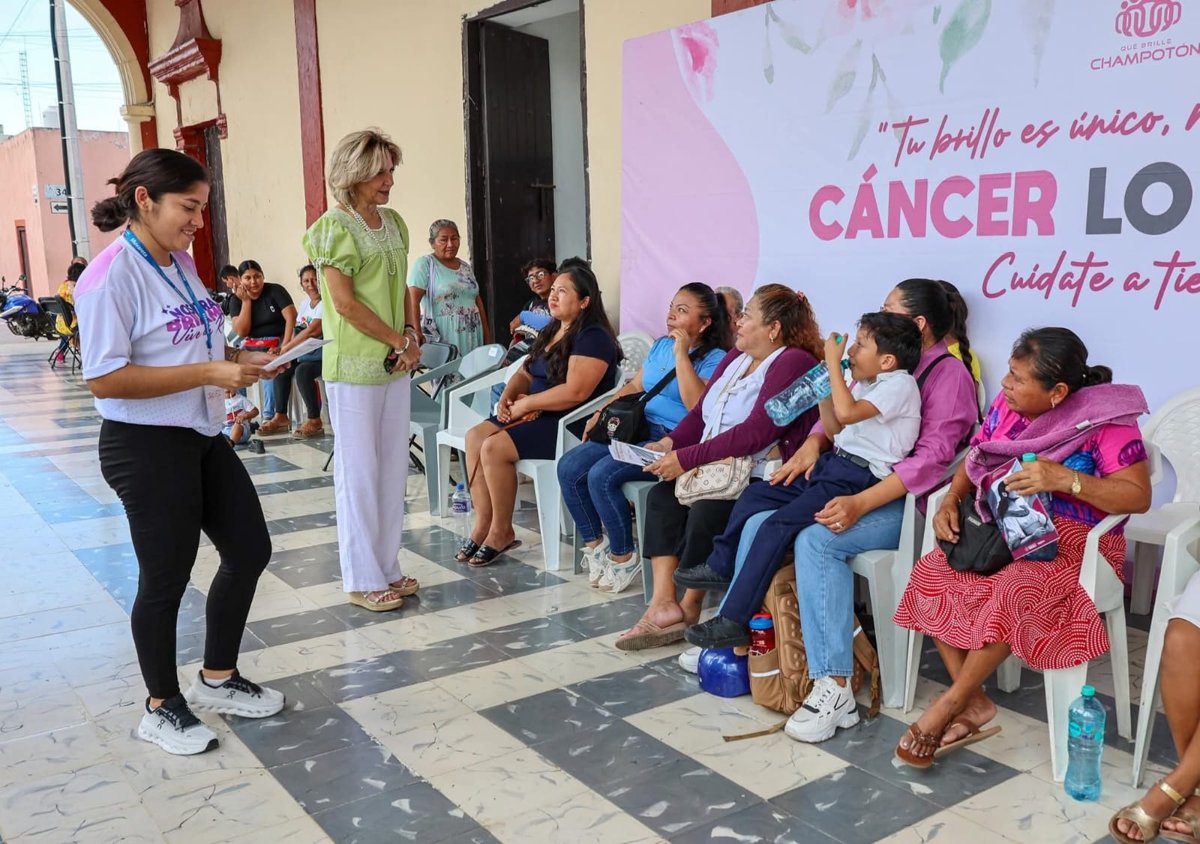 IMEC Y AYUNTAMIENTO DE CHAMPOTÓN REFUERZAN ACCIONES DE SALUD EN EL MES DE LA LUCHA CONTRA EL CÁNCER DE MAMA