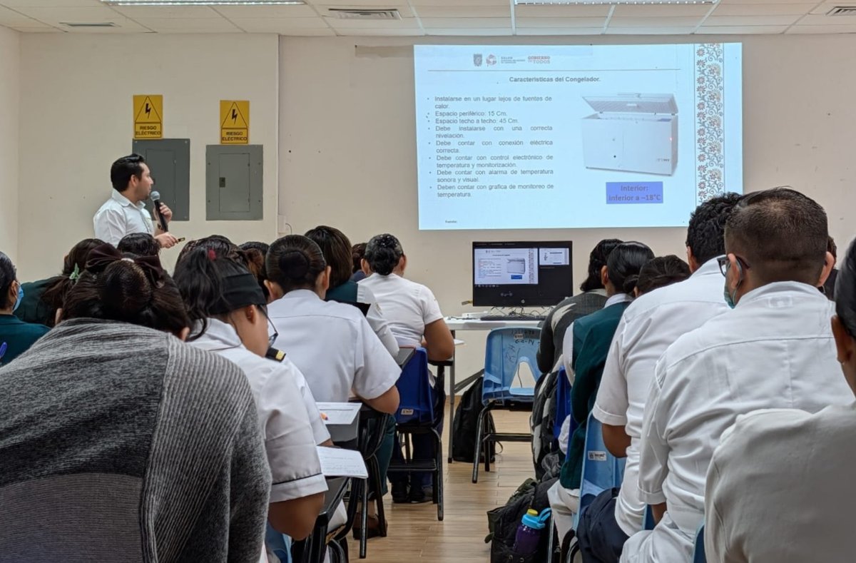 ACTUALIZAN A PERSONAL VACUNADOR DEL SECTOR SALUD SOBRE LA CADENA DE FRÍO