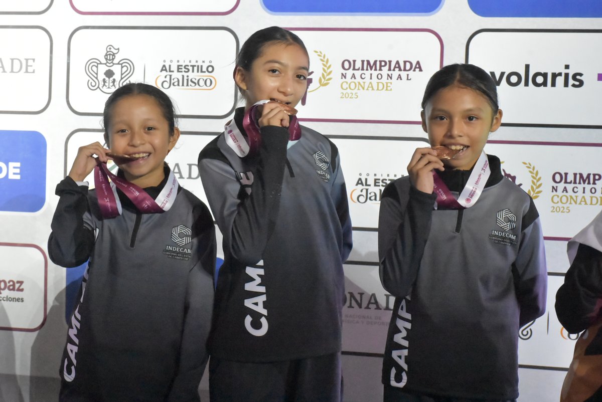 CUATRO MEDALLAS PARA CAMPECHE EN EL ARRANQUE DEL POOMSAE EN LA OLIMPIADA NACIONAL CONADE 2025