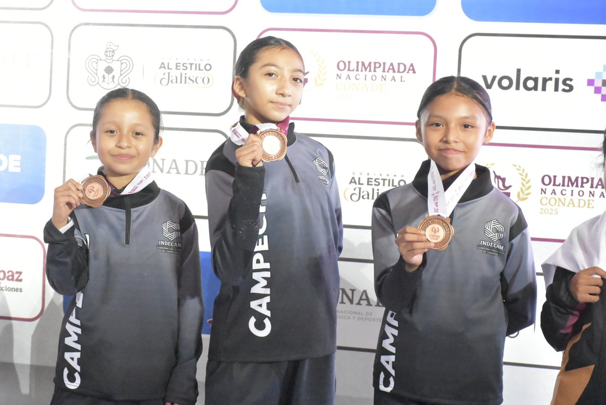 CUATRO MEDALLAS PARA CAMPECHE EN EL ARRANQUE DEL POOMSAE EN LA OLIMPIADA NACIONAL CONADE 2025