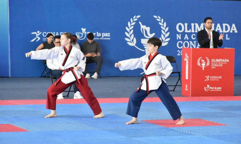 CUATRO MEDALLAS PARA CAMPECHE EN EL ARRANQUE DEL POOMSAE EN LA OLIMPIADA NACIONAL CONADE 2025