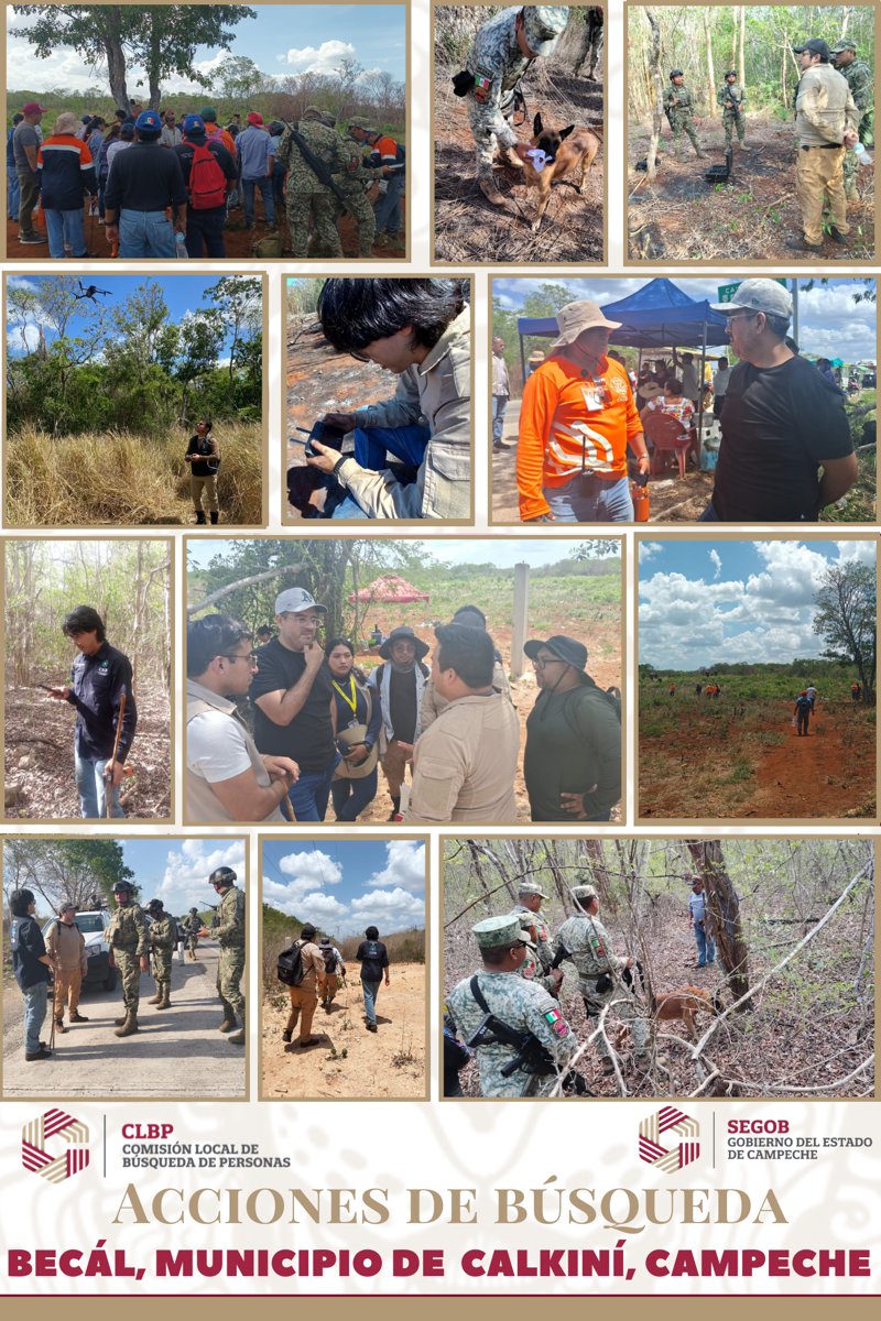 LA CLBP INTENSIFICA LABORES DE BÚSQUEDA EN LA LOCALIDAD DE TEPAKÁN, BECÁL, MUNICIPIO DE CALKINÍ, CON APOYO DE EQUIPO TECNOLÓGICO ESPECIALIZADO