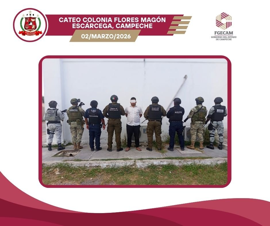 FGECAM EJECUTA DOS CATEOS EN ESCÁRCEGA