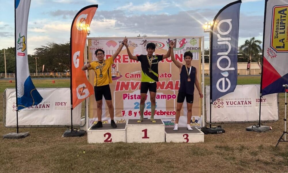 CAMPECHE SUMA OCHO MEDALLAS MÁS EN EL ENCUENTRO INVERNAL DE ATLETISMO 2025