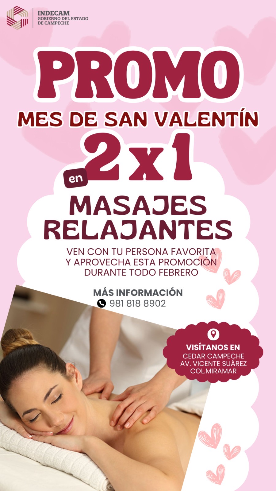 PROMOCIÓN DE SAN VALENTÍN EN LA CLÍNICA DEPORTIVA DEL CEDAR