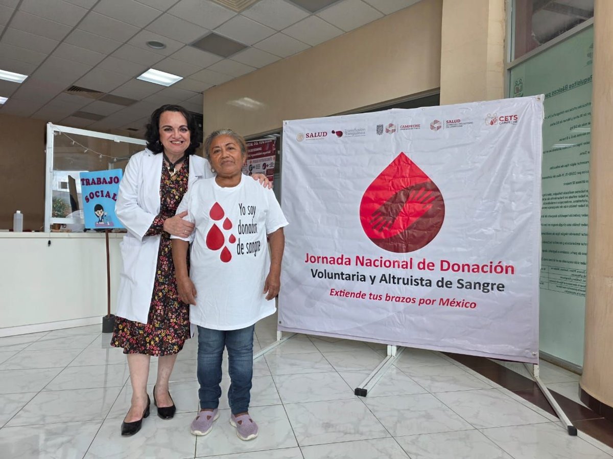 EXTIENDE TUS BRAZOS POR MÉXICO: PARTICIPA CAMPECHE EN CAMPAÑA DE DONACIÓN SANGUÍNEA