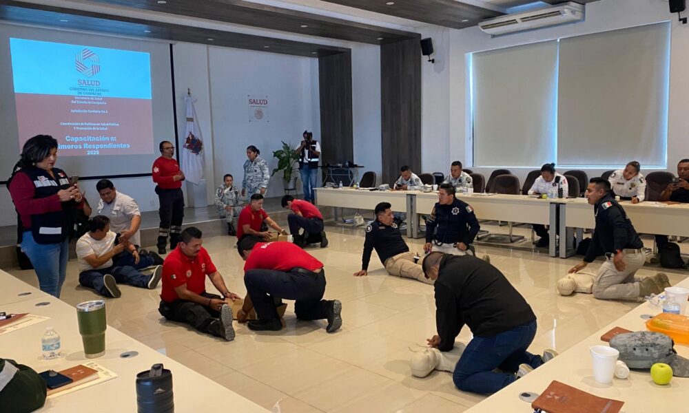 CAPACITAN A TRABAJADORES COMO PRIMEROS RESPONDIENTES ANTE EMERGENCIAS