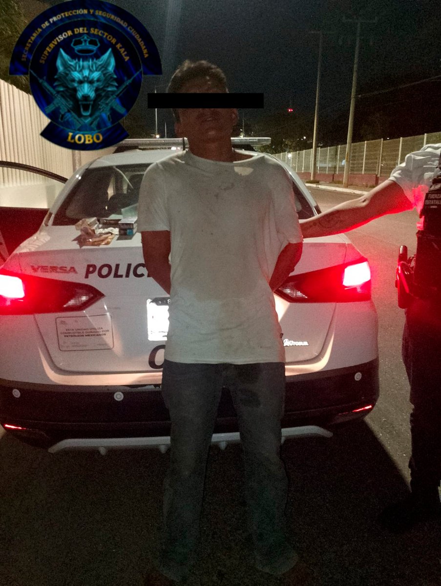 POLICÍA CAPTURA A SUJETO POR ROBO CON VIOLENCIA