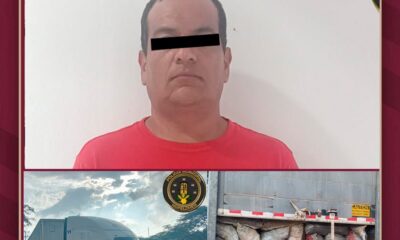 POLICÍA ESTATALY PROFEPA ASEGURAN TRÁILER CON 20 TONELADAS DE CARBÓN VEGETAL EN HOPELCHÉN