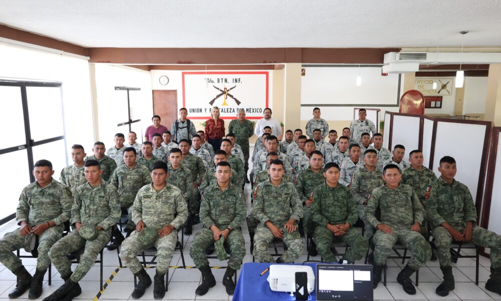 IMEC INICIA EL PROGRAMA ANUAL DE SENSIBILIZACIÓN A MÁS DE 800 ELEMENTOS DE LA ZONA MILITAR