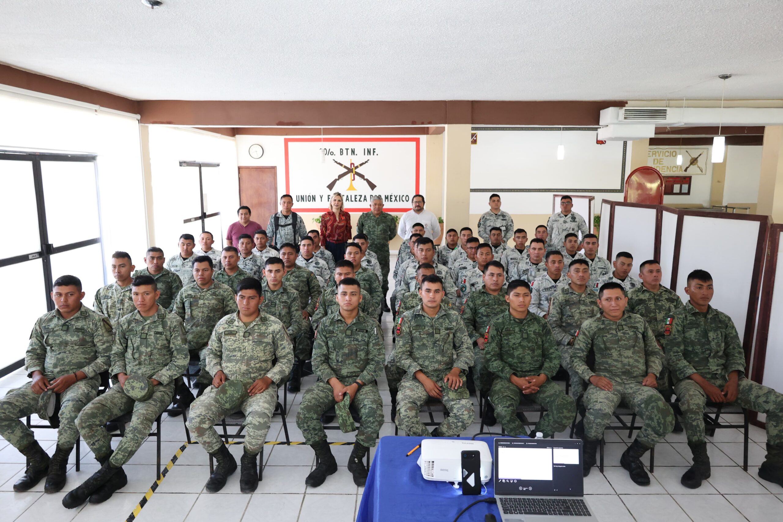 IMEC INICIA EL PROGRAMA ANUAL DE SENSIBILIZACIÓN A MÁS DE 800 ELEMENTOS DE LA ZONA MILITAR