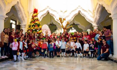 PREESCOLAR CENDI ISSSTECAM CANTA "LA RAMA" EN DIVERSAS DEPENDENCIAS