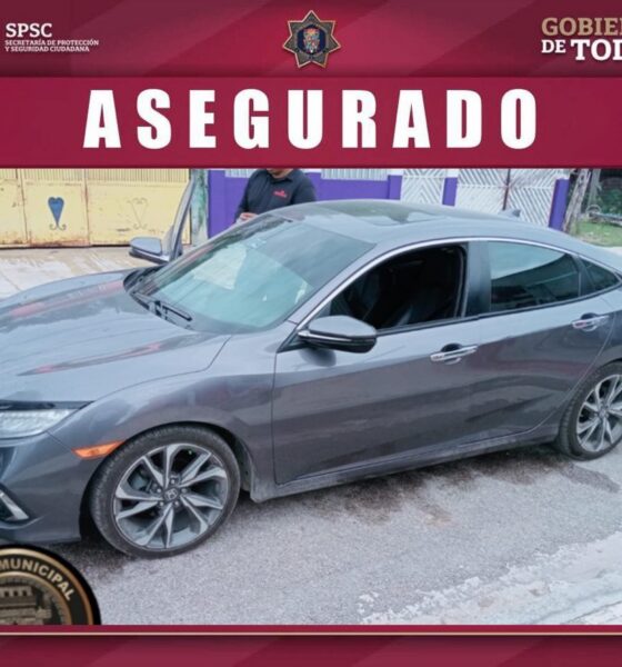 VEHÍCULO ASEGURADO CON REPORTE DE ROBO EN ESCÁRCEGA