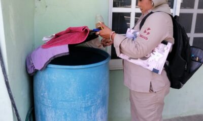 ELIMINADOS CON CONTROL LARVARIO, 184 MIL 817 DEPOSITOS DE AGUA PARA EVITAR EL DENGUE