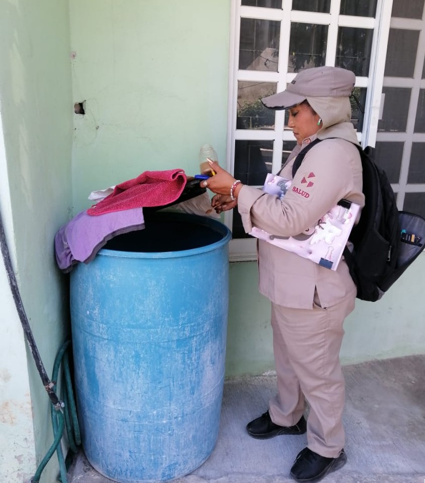 ELIMINADOS CON CONTROL LARVARIO, 184 MIL 817 DEPOSITOS DE AGUA PARA EVITAR EL DENGUE