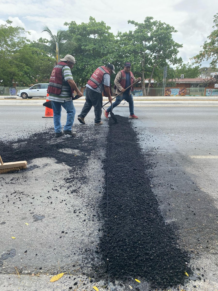 SEDUMOP TRABAJA EN AV. COSTERA