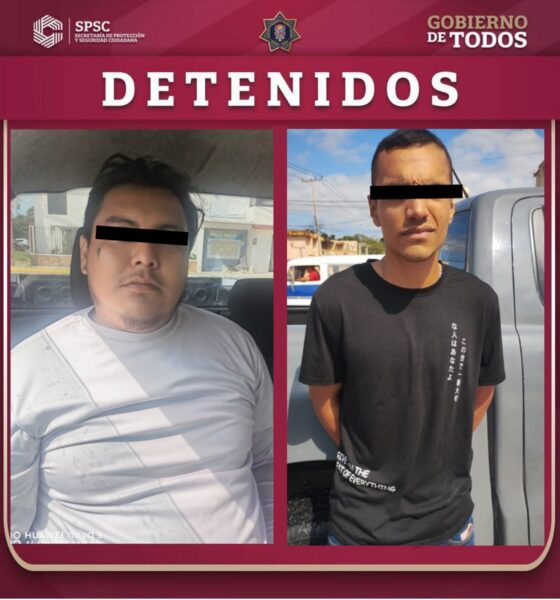 DOS PERSONAS DETENIDAS POR PRESUNTA POSESIÓN DE SUSTANCIA ILÍCITA