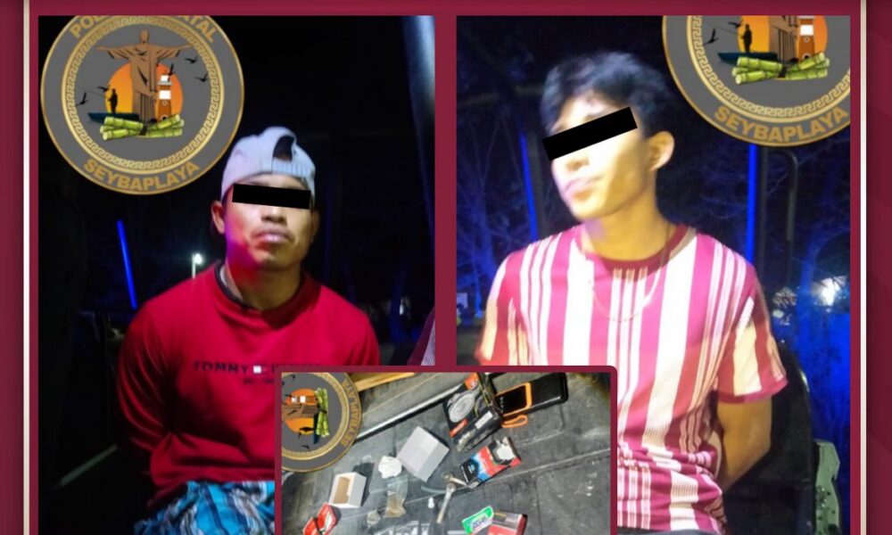 DETIENEN A DOS SUJETOS EN SEYBAPLAYA