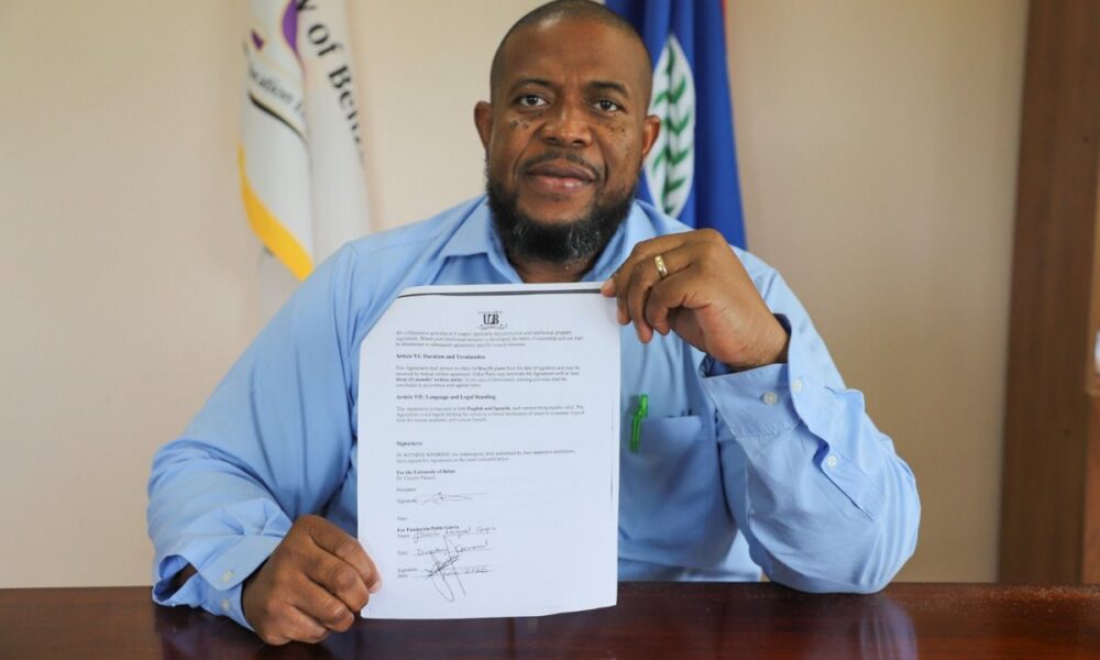 FUNDACIÓN PABLO GARCÍA Y UNIVERSIDAD DE BELICE FIRMAN CONVENIO INTERNACIONAL