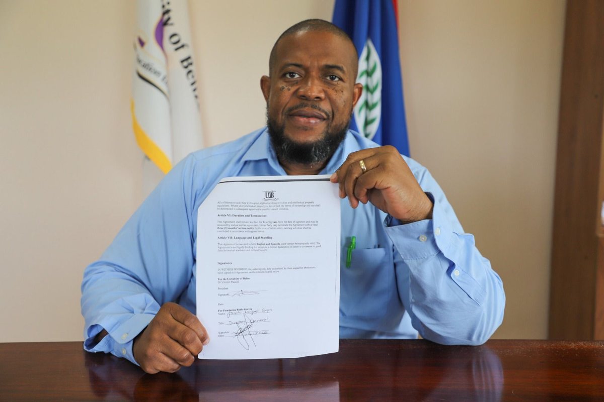 FUNDACIÓN PABLO GARCÍA Y UNIVERSIDAD DE BELICE FIRMAN CONVENIO INTERNACIONAL