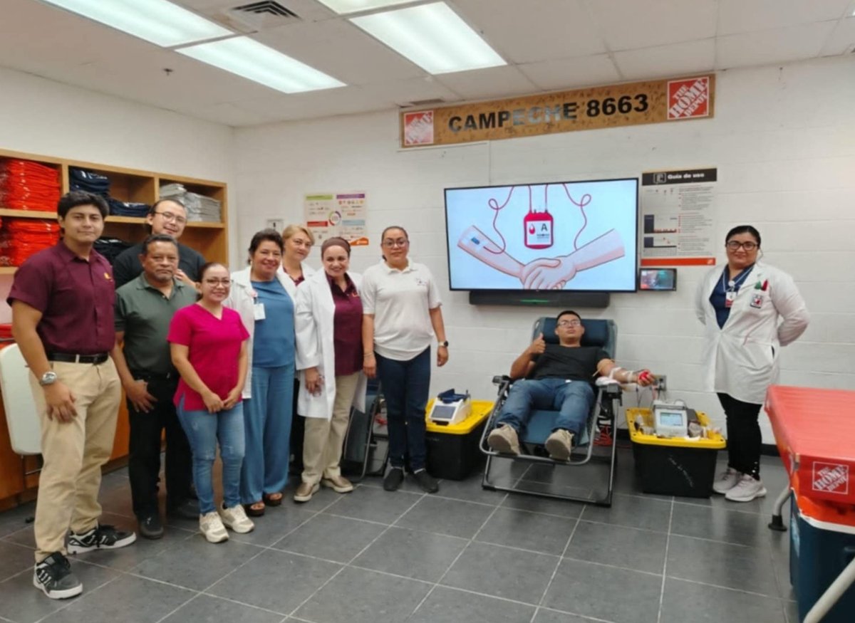 REALIZA EL CETS CAMPAÑA DE DONACIÓN ALTRUISTA DE SANGRE EN EMPRESA HOME DEPOT