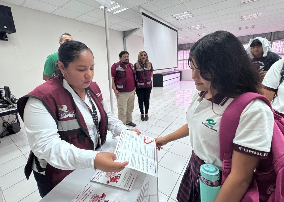 IMPULSAN DONACIÓN ALTRUISTA DE SANGRE EN CARMEN A TRAVÉS DE SALUD EN TU BARRIO