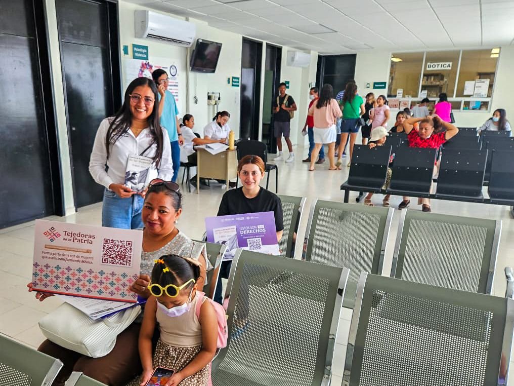 EL CENTRO LIBRE DEL MUNICIPIO DE CARMEN CONTINÚA ACERCANDO INFORMACIÓN Y ATENCIÓN DIRECTA A MUJERES EN LA UNIDAD DE SALUD IMSS BIENESTAR CESSA