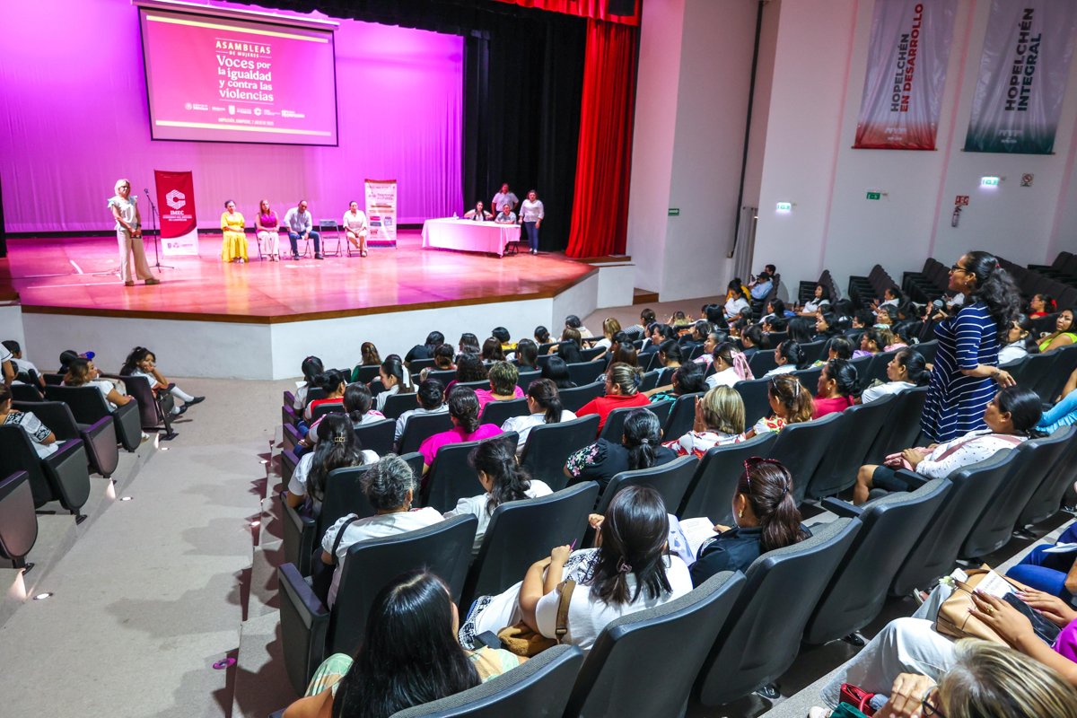 PARTICIPAN 188 MUJERES DE HOPELCHÉN EN LA “ASAMBLEA DE MUJERES, VOCES POR LA IGUALDAD Y CONTRA LAS VIOLENCIAS”