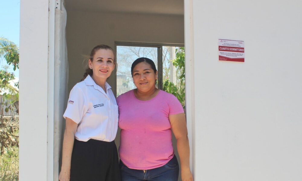 SUPERVISAN PROGRAMA DE AMPLIACIÓN DE VIVIENDA EN SU MODALIDAD DE "RECÁMARA" EN EL MUNICIPIO DE ESCÁRCEGA