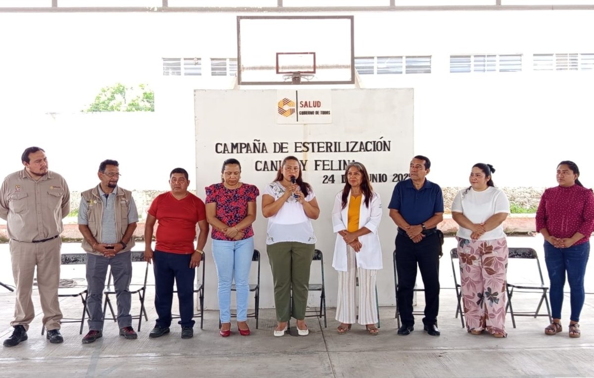 REALIZAN CAMPAÑA DE ESTERILIZACIÓN CANINA Y FELINA EN XPUJIL