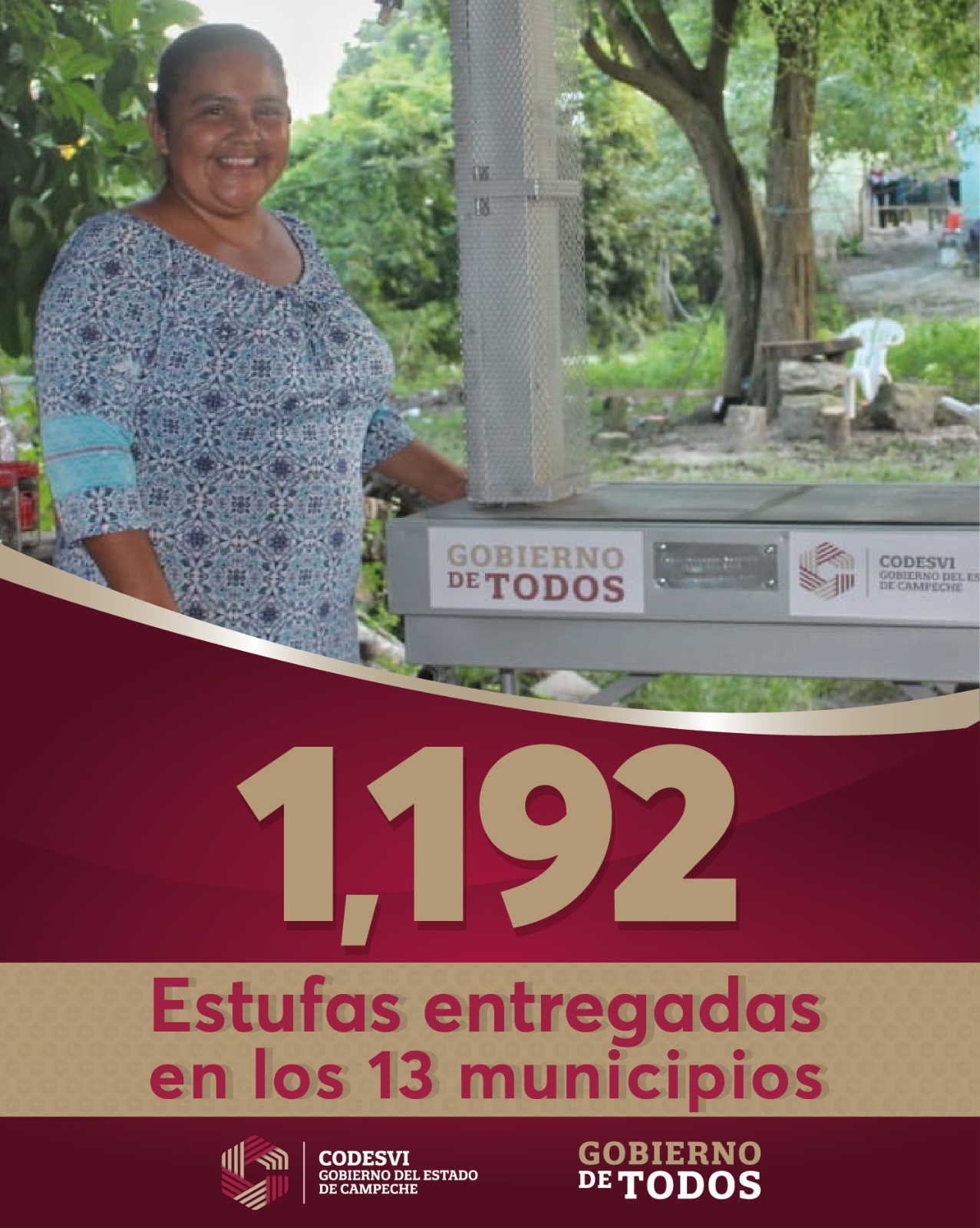 MÁS DE MIL FAMILIAS DE TODO EL ESTADO BENEFICIADAS CON EL PROGRAMA DE ESTUFAS ECOLÓGICAS