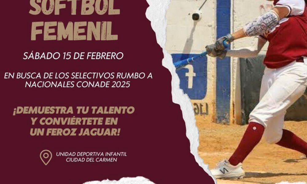 CAMBIOS EN SEDES PARA TRYOUT DEL SÓFTBOL FEMENINO