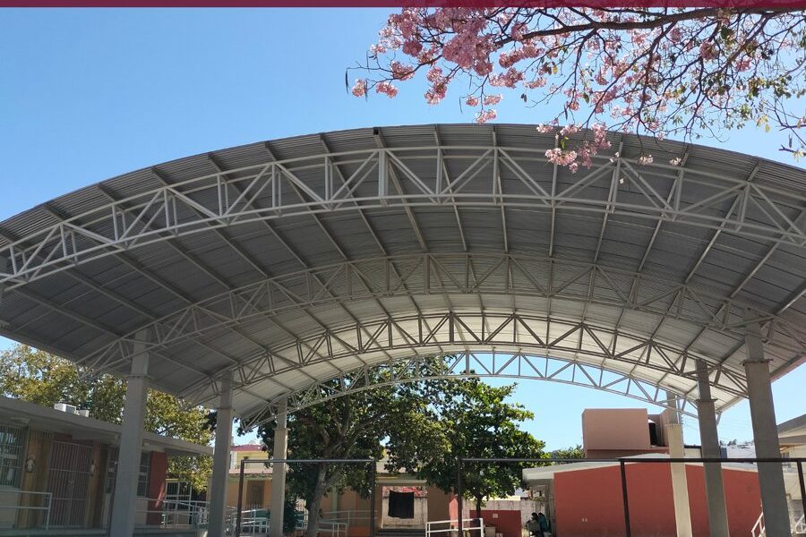 POR TERMINARSE TECHUMBRE DE JARDIN DE NIÑOS JOSEFA PASCUAL DE MONTALVO