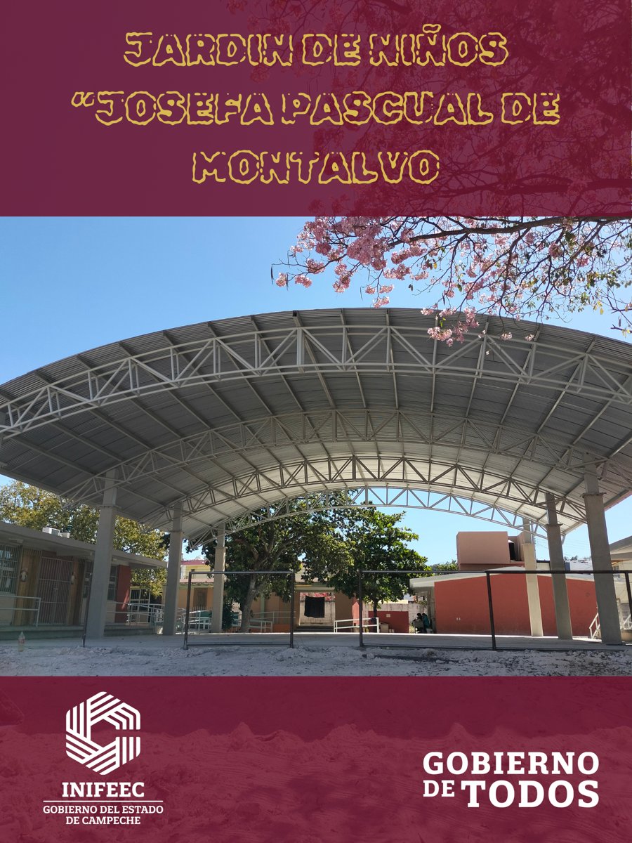 POR TERMINARSE TECHUMBRE DE JARDIN DE NIÑOS JOSEFA PASCUAL DE MONTALVO