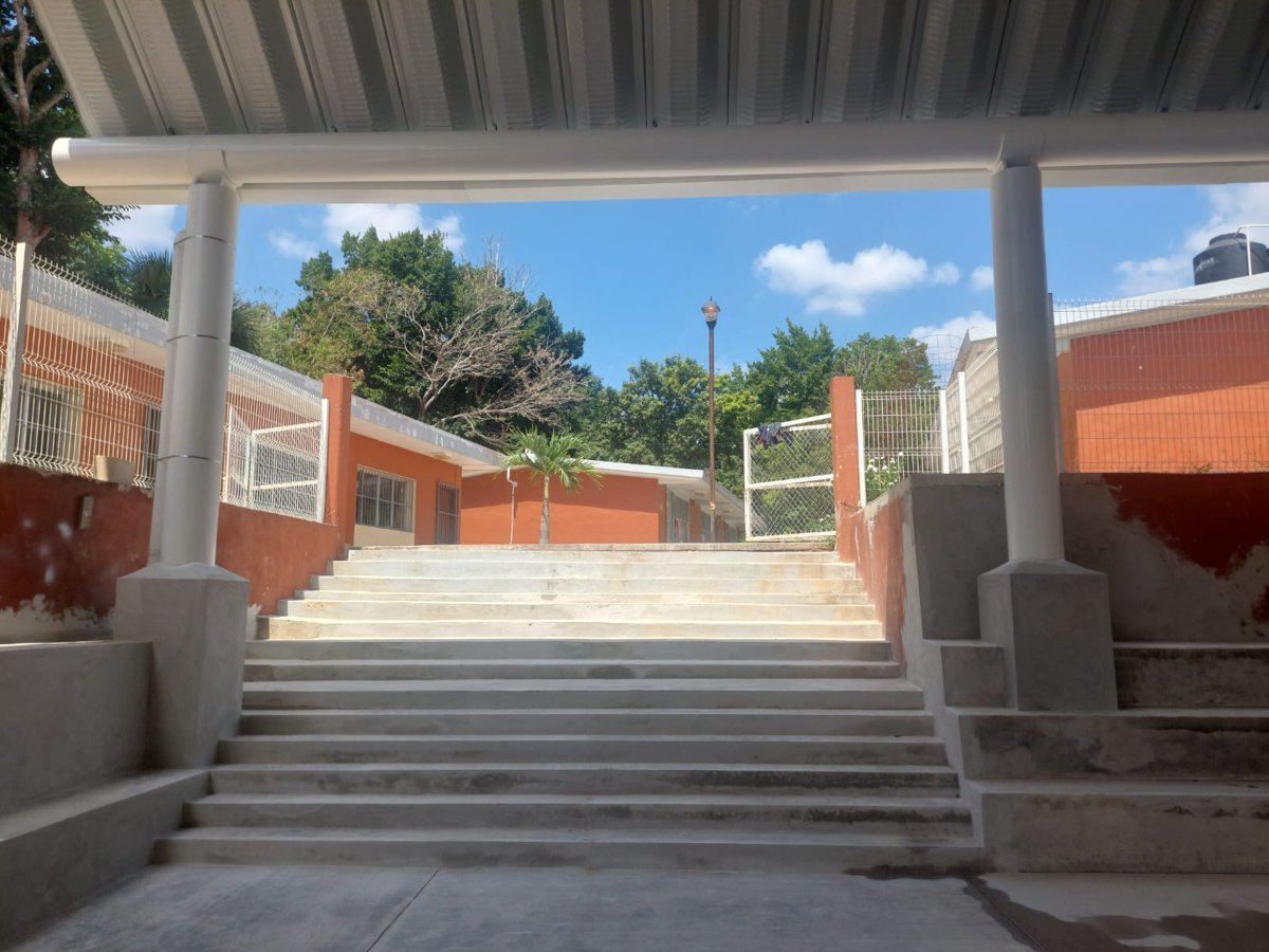OBRAS EN LA ESCUELA PRIMARIA PEDRO PABLO ARCILA EN EL MUNICIPIO DE CALKINI