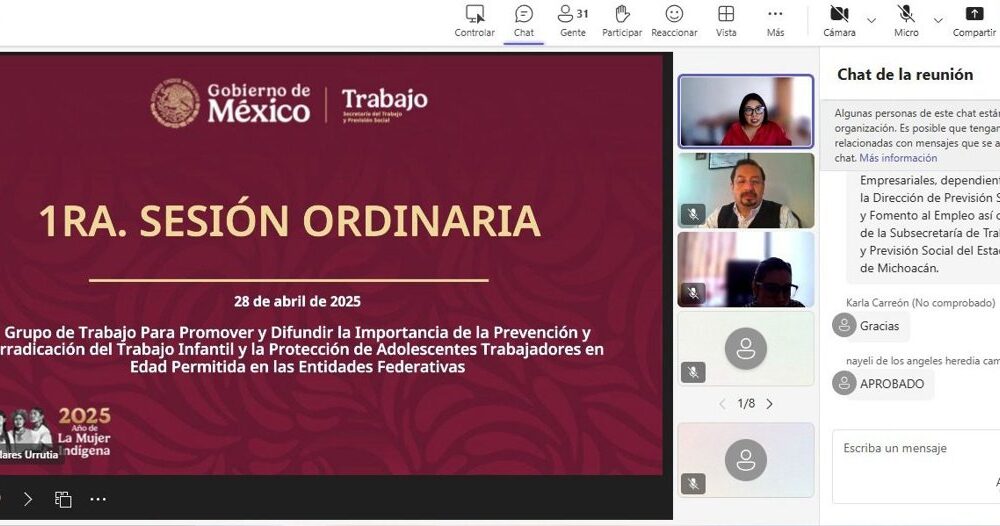 LA SUBSECRETARÍA DE TRABAJO Y PREVISIÓN SOCIAL FORTALECE ACCIONES PARA PROTEGER A NIÑAS, NIÑOS Y ADOLESCENTES EN CAMPECHE