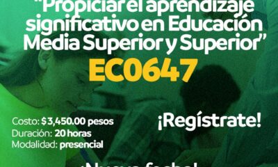 FECHA NUEVA CAPACITACION ESTANDAR DE COMPETENCIA EC0647