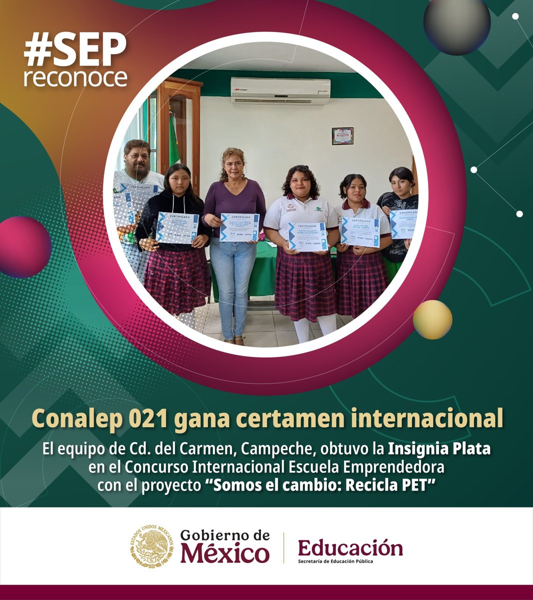 PLANTEL CIUDAD DEL CARMEN GANA CERTAMEN INTERNACIONAL