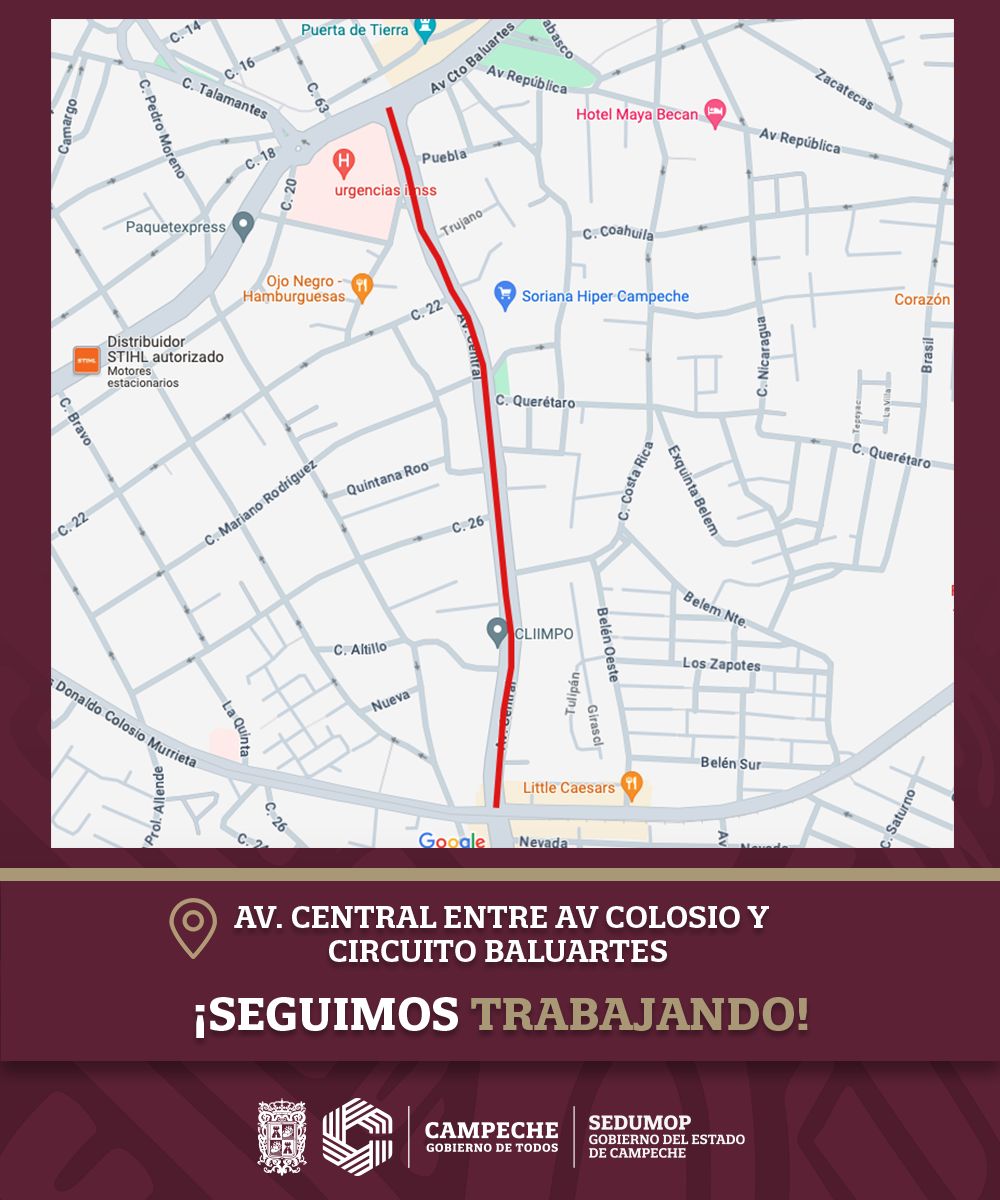 AVISO VIAL POR PAVIMENTACIÓN
