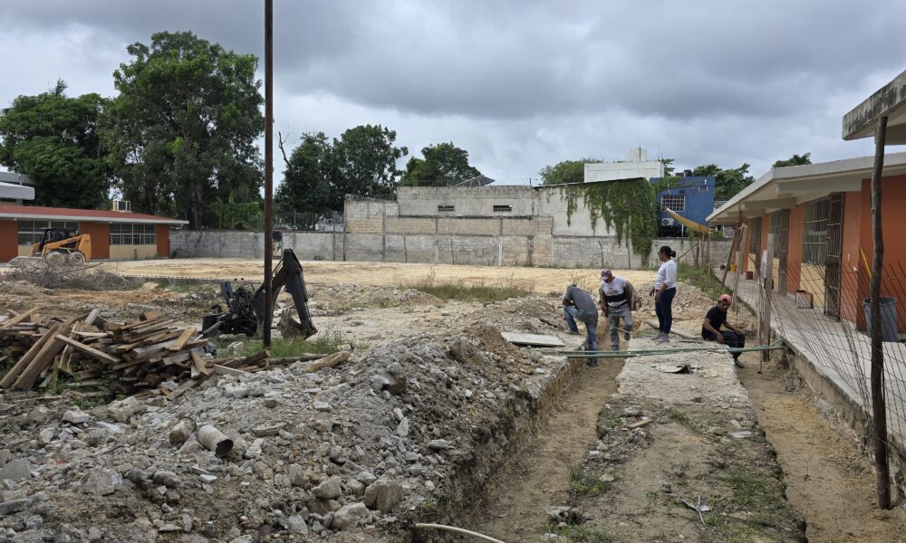 AVANCES EN LA ESCUELA PRIMARIA "JOSÉ MARÍA MORELOS Y PAVÓN" ESCÁRCEGA, CAMPECHE
