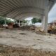 AVANCE EN LA CONSTRUCCIÓN DE LA CANCHA DE USOS MÚLTIPLES EN LA PRIMARIA NIÑOS HÉROES