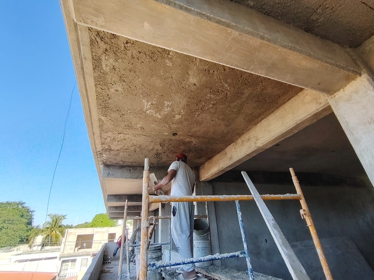 AVANCE DE LA SEGUNDA ETAPA DE CONSTRUCCIÓN EN LA ESCUELA PRIMARIA MANUEL GUAL VIDAL, COLONIA ESPERANZA