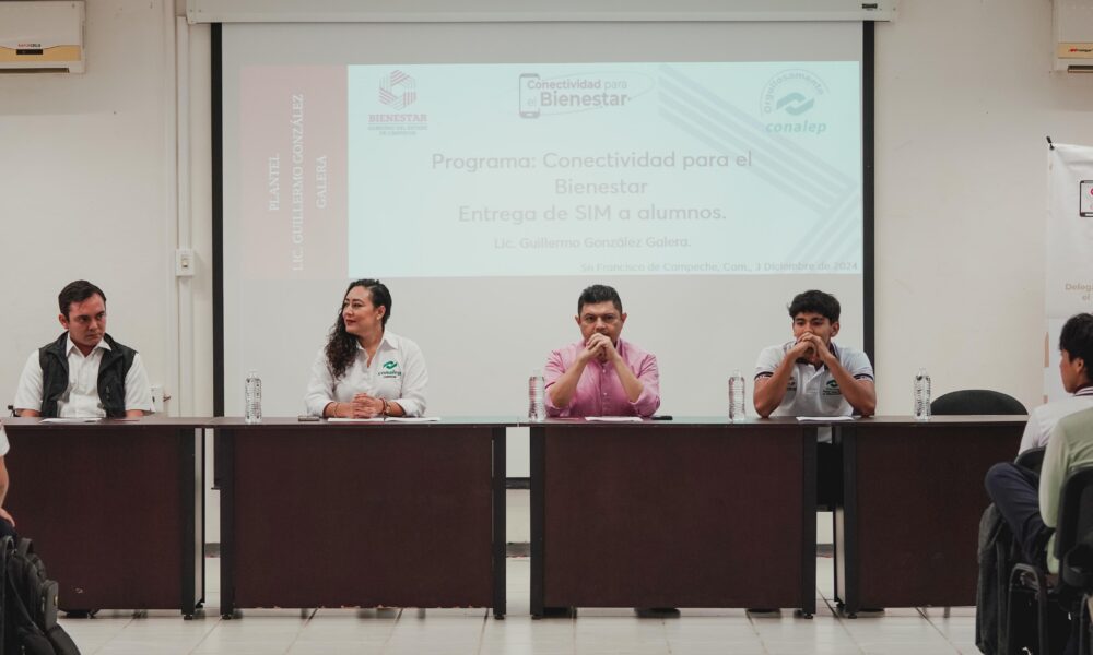 ENTREGA DE SIMS PROGRAMA CONECTIVIDAD PARA EL BIENESTAR PLANTEL GUILLERMO GONZÁLEZ GALERA ENTREGA DE SIMS DEL PROGRAMA "CONECTIVIDAD PARA EL BIENESTAR" BENEFICIADOS 400 ALUMNOS OBJETIVO REDUCIR LA BRECHA DIGITAL, MEDIANT