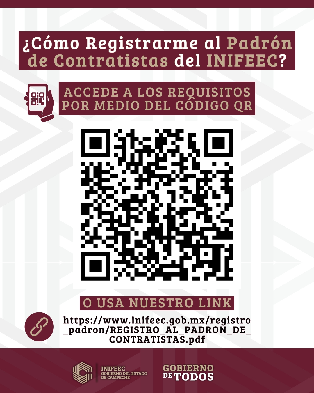 INVITA EL INIFEEC A REGISTRASE EN EL PADRÓN DE CONTRATISTAS
