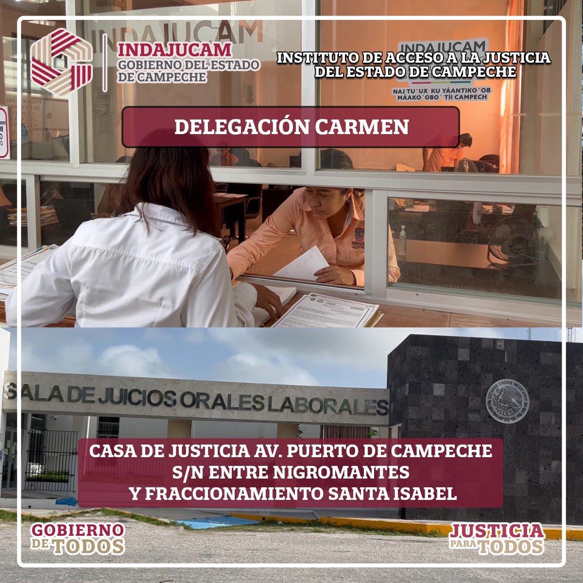 EN LA DELEGACIÓN DE CARMEN SE REALIZARON 6 MIL 329 ACTIVIDADES DURANTE EL ÚLTIMO MES DEL 2024: INDAJUCAM