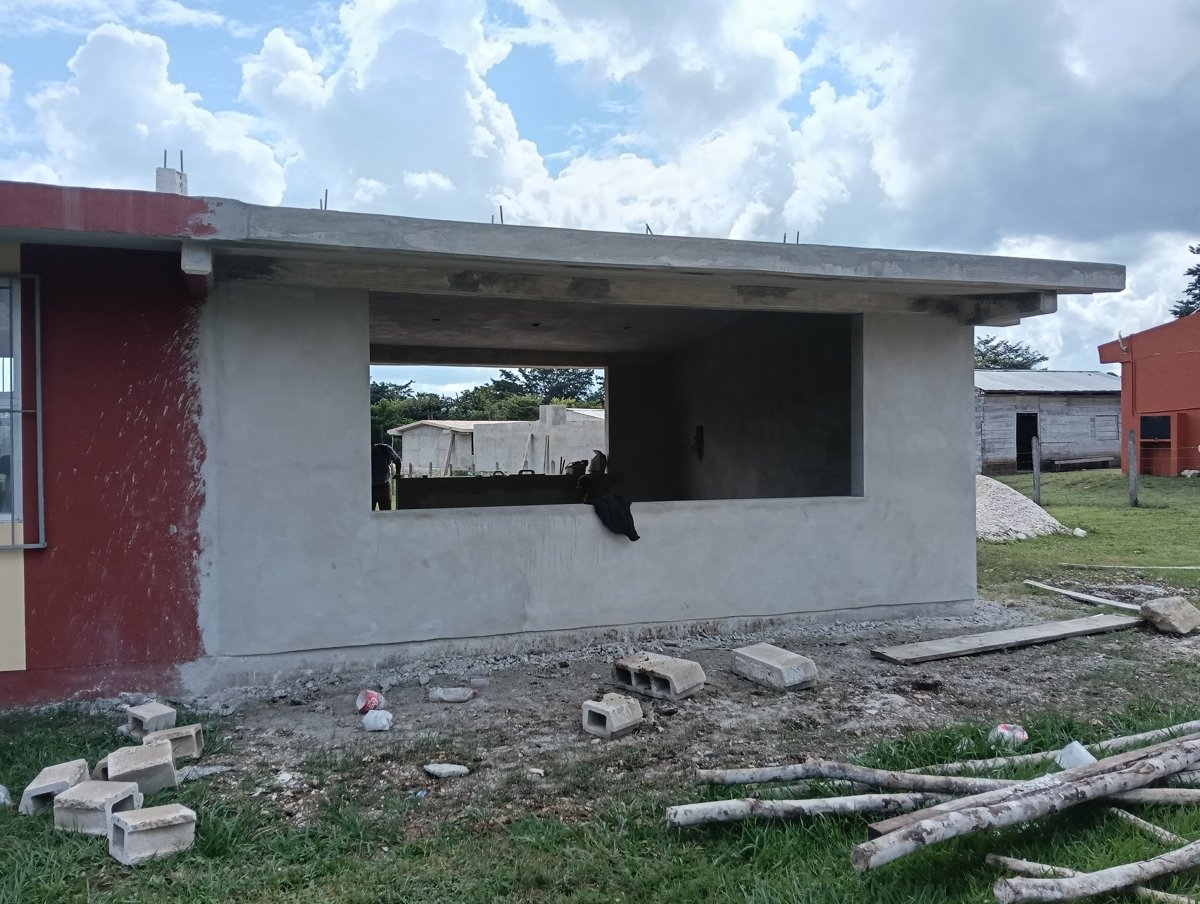 OBRAS EN LA ESCUELA PRIMARIA "JOSÉ LÓPEZ PORTILLO", EN LA COMUNIDAD DE SAN DIMAS, CANDELARIA