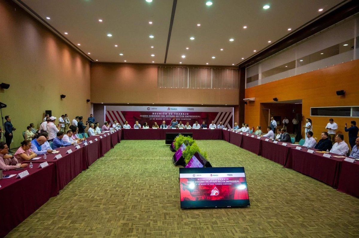 REUNIÓN DE TRABAJO PEMEX- GOBIERNO DEL ESTADO DE CAMPECHE-SECTOR EMPRESARIAL