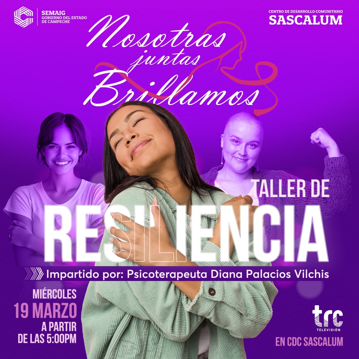 INVITACIÓN AL TALLER DE RESILIENCIA PARA MUJERES